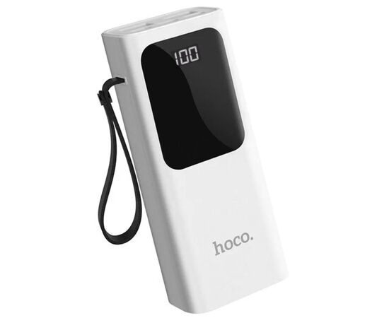 Точка ПК Портативный аккумулятор HOCO J41 Treasure, 2.0A, 10000mAh, белый