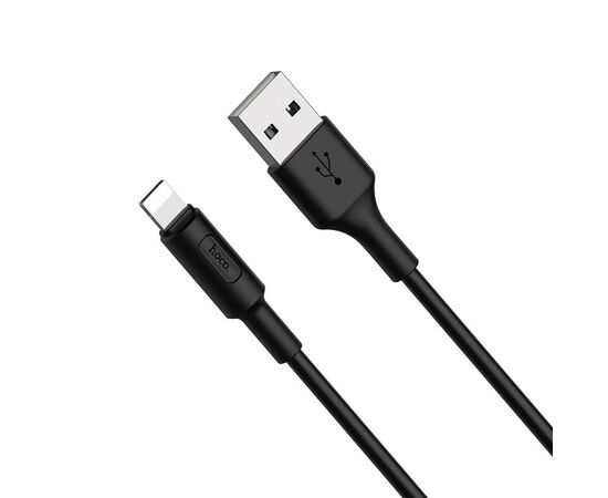 Точка ПК Кабель HOCO USB X25 Soarer для Lightning, 2А, длина 1 м, черный