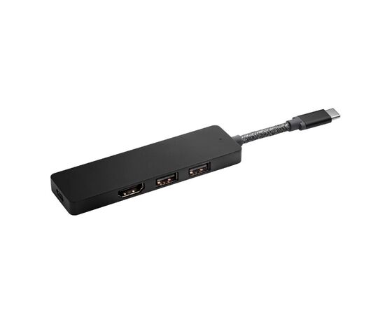 Точка ПК USB-хаб HP Elite USB-C Hub, черный 4WX89AA