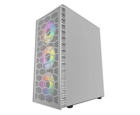 Точка ПК Компьютерный корпус Powercase Mistral Z4С Mesh LED White CMIZ4CW-L4, изображение 2