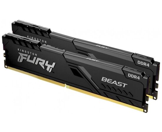 Точка ПК Оперативная память Kingston FURY Beast 16 ГБ (8 ГБ x 2) DDR4 3200 МГц DIMM CL16 KF432C16BBK2/16, изображение 4