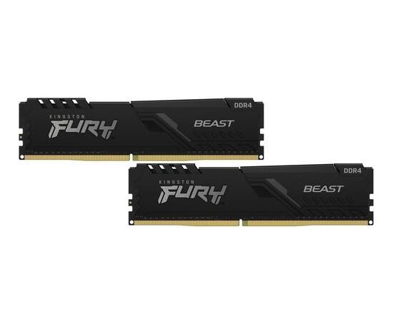 Точка ПК Оперативная память Kingston FURY Beast 16 ГБ (8 ГБ x 2) DDR4 3200 МГц DIMM CL16 KF432C16BBK2/16, изображение 2