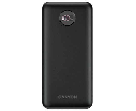 Точка ПК Портативный аккумулятор Canyon CNE-CPB2002B, 20000mAh, черный