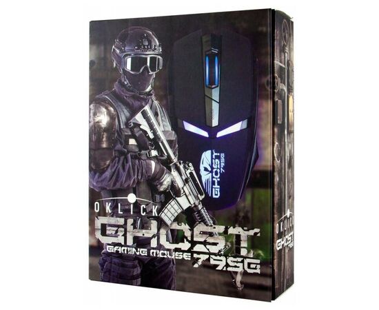 Точка ПК Игровая мышь OKLICK 795G GHOST Black USB, черный, изображение 7