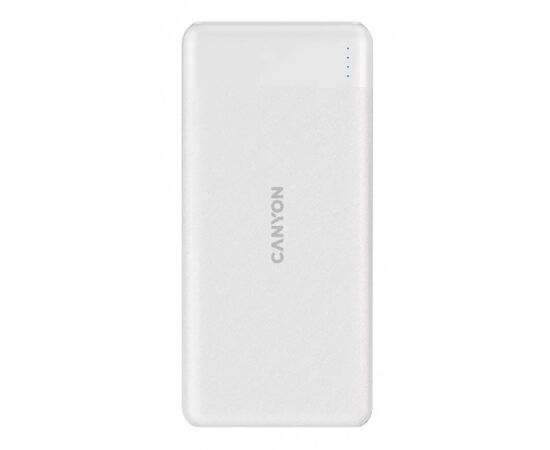 Точка ПК Портативный аккумулятор CANYON PB-109 10000Mah, белый (CNE-CPB1009W)